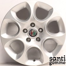 1 CERCHIO IN LEGA ALFA ROMEO 159 ORIGINALE USATO 7 X 16 '' ET 34 60690477 SILVER