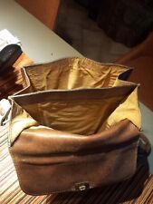 Borsello Vintage Anni 60-70 In Vera Pelle con tracolla.