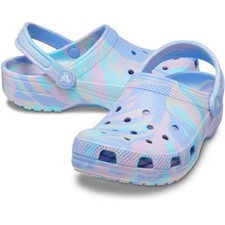 CROCS Scarpa slip-on con zoccoli viola marmorizzati color tie-dye per bambini - varie misure
