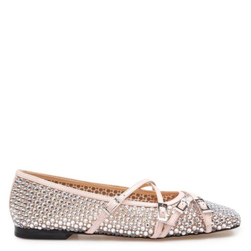 Ballerine rete cristallo - in,