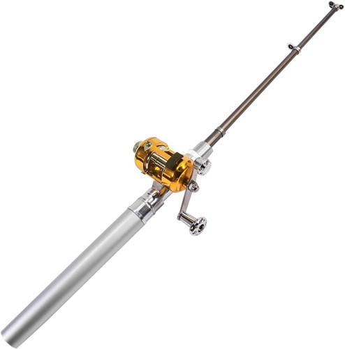 Mini canna pesca tascabile - da,