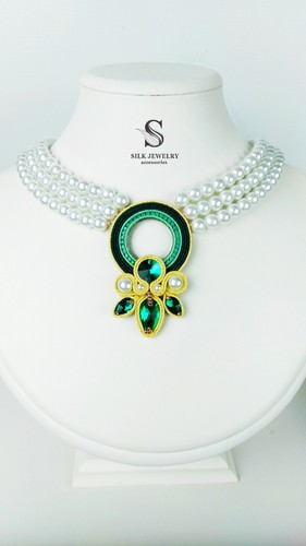 Collana goccia perle ciondolo - perle,,