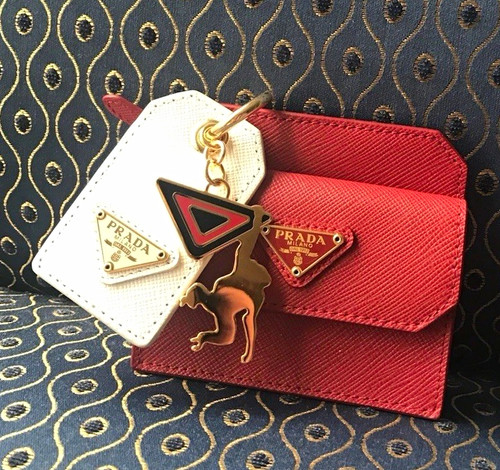 Prada portachiavi pelle - prada,