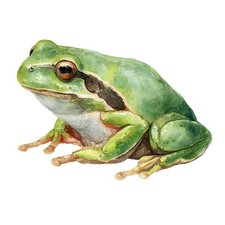 Adesivi acquerello anfibi - adesivi,