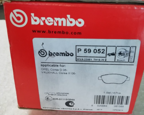 Brembo p59052 pasticche disco - pasticche,