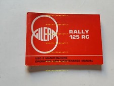 Gilera Rally 125 RC 1987 manuale uso manutenzione libretto originale
