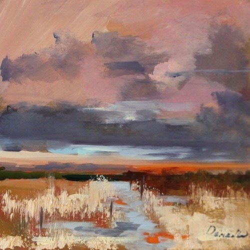 Paesaggio quadro olio - quadro,