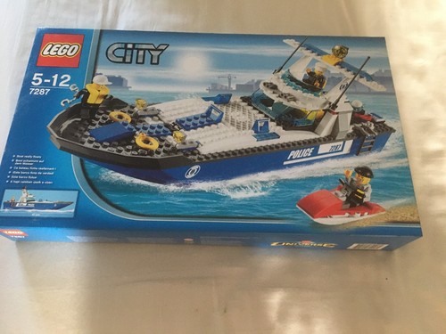 Lego city police boat - police,
