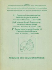 2 CONGRESSO INTERNAZIONALE DI PALEONTOLOGIA UMANA AA.VV.  1987 