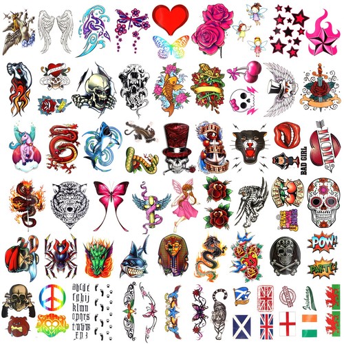 Fogli tatuaggi temporanei - x,