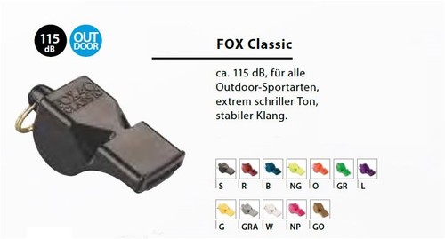 Fox erima 115 - 40/erima, fischio