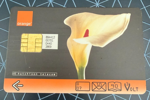 Vintage sim cards orange - sim,