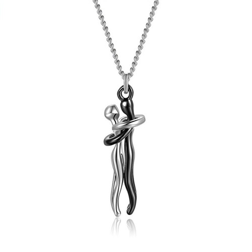 Collana donna acciaio con - collana,