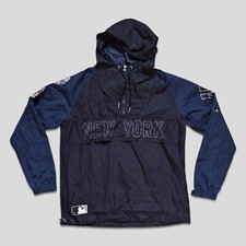 New York Yankees Majestic Lightweight Jacket Size L World Series MLB black Blue