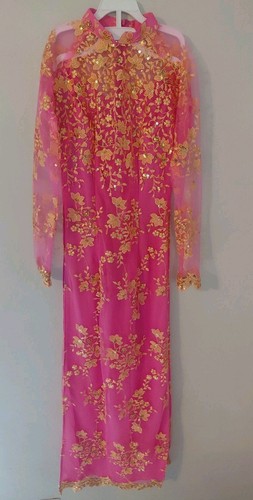 Seta floreale rosa - caldo, ao