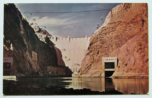Cartolina boulder dam - cartolina,