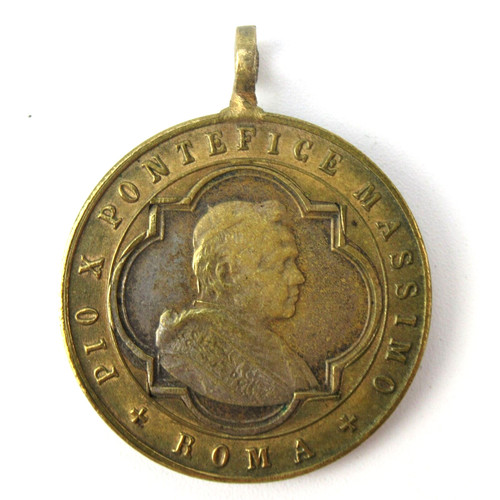 Ciondolo moneta papa pio - moneta, ix
