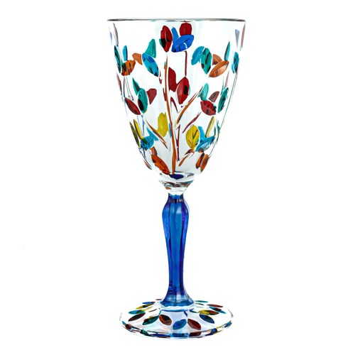 Vetro murano vino - di, multi