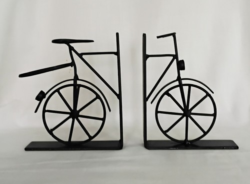 Coppia fermalibri vintage - coppia, nero