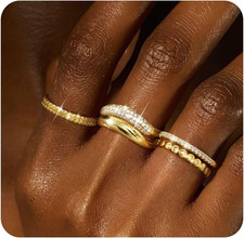 5 Pezzi Anelli Donna in Oro