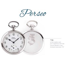 PERSEO 738 FS FERROVIE DELLO STATO OROLOGIO DA TASCA MECCANICO MANUALE SVIZZERO