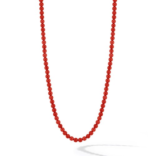 Collana uomo perle corallo