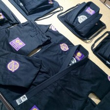 BJJ Gi Shoyoroll lotto 83 Mamba Competitor BJJ Uniform 450 GSM nero *con borsa*