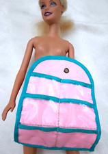 BARBIE 70s guardaroba per scarpe rosa azzurro porta abiti