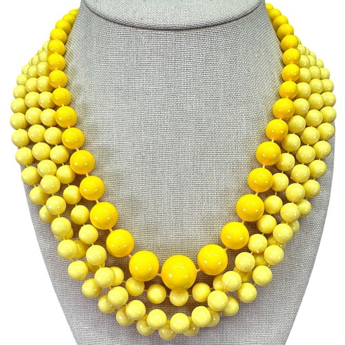 Collana vintage giallo - collana,