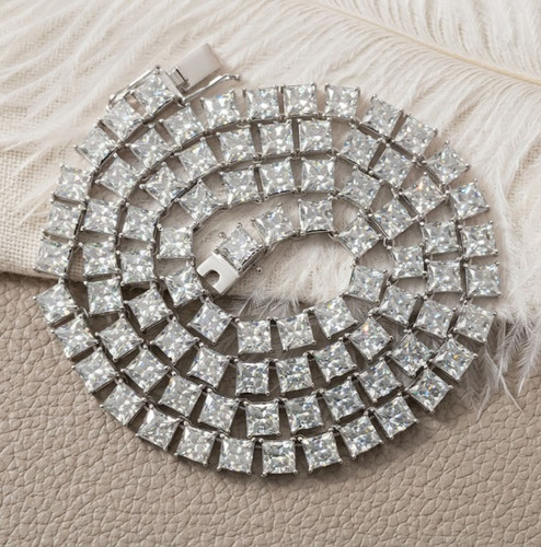 Collana tennis moissanite