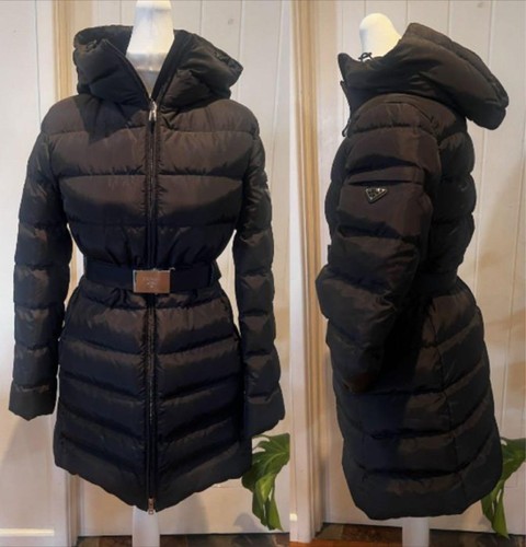 Piumino prada nero con - prada, cintura