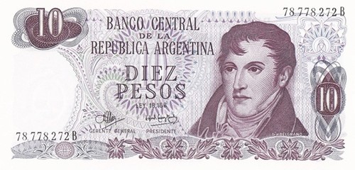 Argentina pesos anno - argentina, 1973