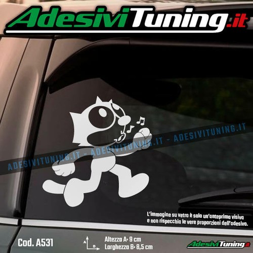 Adesivo gatto felix - gatto, sticker