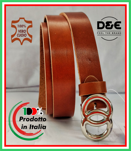 Cintura cuoio uomo donna 100 - cuoio, 100%