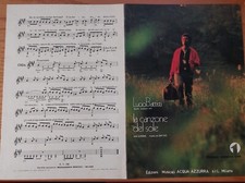 Spartito musicale originale LUCIO BATTISTI  la canzone del sole 1971