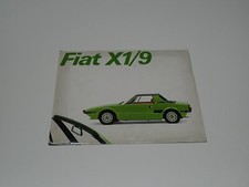 FIAT X1/9 BROCHURE DEPLIANT