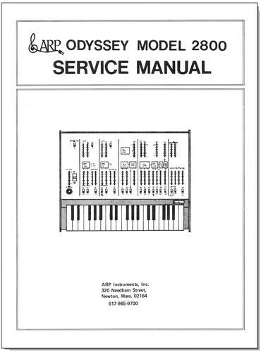 Arp odyssey 2800 service - arp,