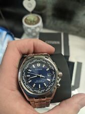 Orologio Citizen eco Drive H145 radiocontrollato 42mm CB0220-85L COME NUOVO