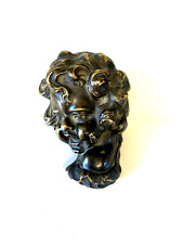 PICCOLA SCULTURA BRONZO PATINA VOLTO BIMBO MOSCA APE ATTR. A. Moreau FERMACARTE