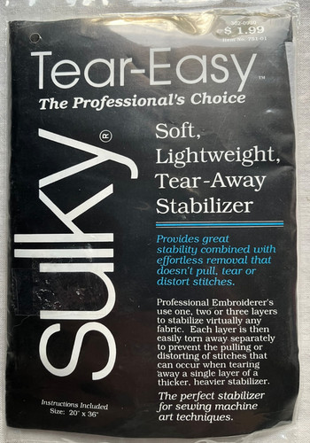 Sulky tear easy stabilizzatore - sulky, tear-easy