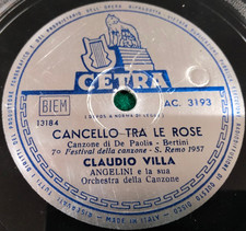 78 giri-10"CLAUDIO VILLA"CODRE