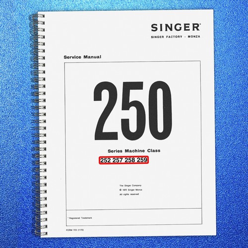 Singer 252 257 - 259, sewing