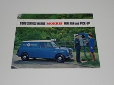 LEYLAND MORRIS  MINI VAN AND PICK-UP DEPLIANT BROCHURE PROSPEKT (E32)