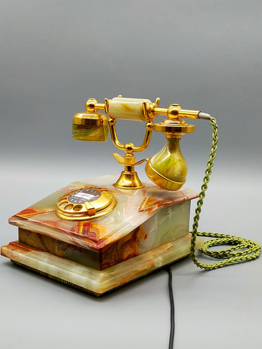 Telefono vintage marmo - telefono,