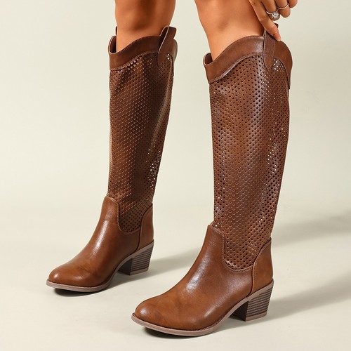 Stivali western donna ecopelle