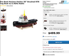 Pro Boat PRB08036 Horizon Harbor 30" rimorchiatore RTR spazzolato con radio 2,4 GHz HH