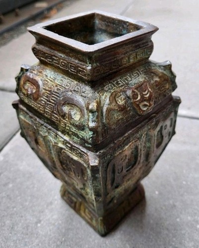 Vaso cinese bronzo - vaso, xviii