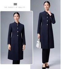 Cappotto Donna Blu Navy