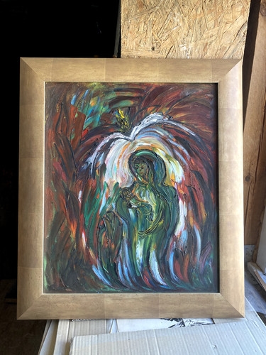 Dipinto olio moderno - a,