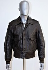 Flight Jacket SCHOTT 70s IS-674-MS sans soufflets Zip Talon marron 44US 52FR